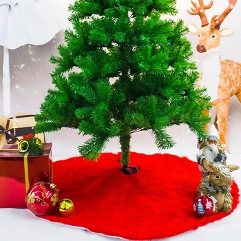 Plyšový Vianočný stromček sukne Vianočný stromček spodnej dekorácie 90 cm/120 cm netkaných Vianočný stromček sukne Domov nový rok dekorácie