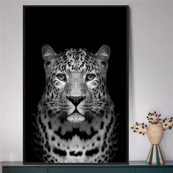 Plátno Maľby Zvierat Wall Art Lev, Slon Leopard Zebra Plagáty a Vytlačí Nordic Dekorácie Obraz Moderného Domova