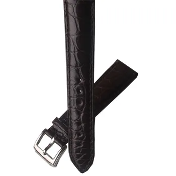 Podpora Watchband Alligator koža+cowhide kože Hodinky remienok čierna tmavo hnedá 18 mm 19 mm 20 mm 21 mm 22 mm pre luxusné náramkové hodinky