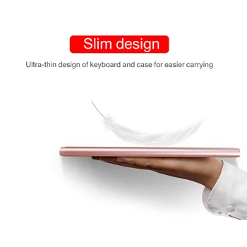 Podsvietená Klávesnica obal pre Samsung Galaxy Tab, A7, 10.4 palce 2020 Tablet Funda SM-T505 T500 Slim Bezdrôtová Klávesnica Kožený Kryt