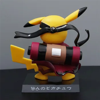Pokemon Naruto Anime Obrázok Pikachu Cosplay Uzumaki Naruto Akčná Figúrka Zberateľskú Socha Model Pocket Monster Figma Hračky