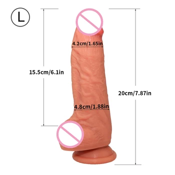 Pokožke Pocit Realistické Veľké Flexibilné Dildo Penis Obrovský Penis s Prísavkou Pás-na Ženská Masturbácia, Strapon Dildo pre Ženy