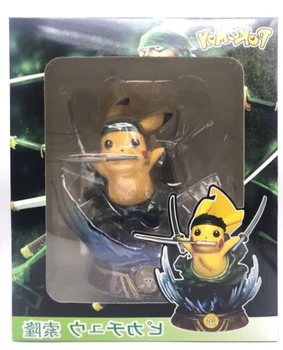 Pokémon Pikachu Anime Postavy Cos Jeden Kus Luff Zoro Sanji Akcie Figma Kawaii PVC Hračky Režim TAKARA TOMY Zber Juguetes