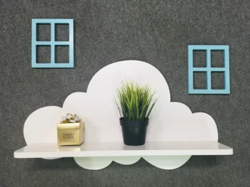 Polica-cloud nábytok, drevené dizajnér polica pre dieťa v škôlke izba dekor pre detské izby