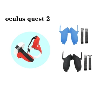 Polovica Ochranné Koleno Popruh Silikónové puzdro Rukoväť Rukoväť, Popruh, Rukoväť Kryt pre Oculus Quest 2 Dotyk VR Herný ovládač