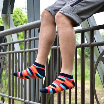 Ponožky pre Mužov Invisible Krátke Letné Ponožky Kvality Podnikania Bežné jar Farba Česanej bavlny Loď Ponožky