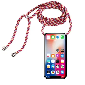 Popruh Kábel Reťazca Telefón Kryt pre Nokia 6 X6 Náhrdelník ozdobná šnúrka na uniforme Vykonávať pre Nokia 6.1 Plus 6 2018 TA-1068 TA-1050 TA-1043 Prípade