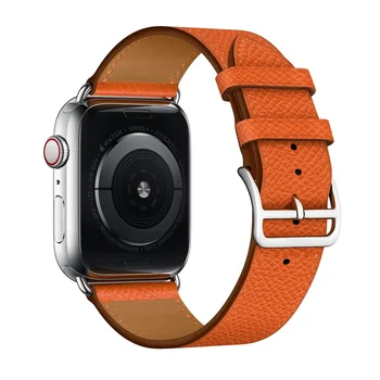 Popruh pre Apple hodinky kapela 44 mm 40 mm 38 mm 42mm pravej Kože watchband Jeden tour náramok correa iWatch series 5 4 3 2 se 6