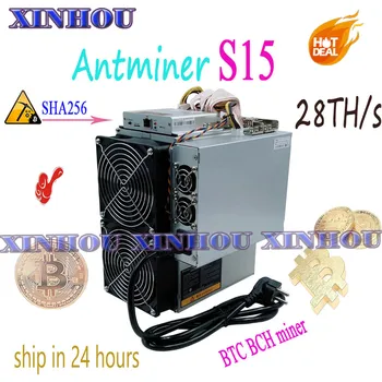 Používa BITMAIN 7nm Asic AntMiner S15 28T SHA256 BTC BCH Baník S PSU Bitcoin Baník Lepšie Ako S9 T9 T17 S17 WhatsMiner M3 M20s