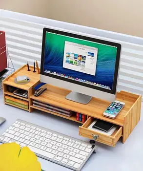 Počítač, monitor stojan základne úložný box kancelárske potreby ploche úložný box zložky klávesnice home office konečná tabuľka