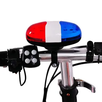 Požičovňa Bell 6 LED 4 Tón Horn pre Požičovňa Bicyklov Zvony LED Svetlo na Bicykel Elektronické Sirény Bike Príslušenstvo