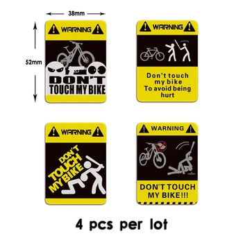 Požičovňa bicyklov nálepky, nálepky Chránič MTB, Road na Bicykli jazda na bicykli farba ochrany Vinyl Film Upozornenie Paster Auta Don ' t touch my bike!