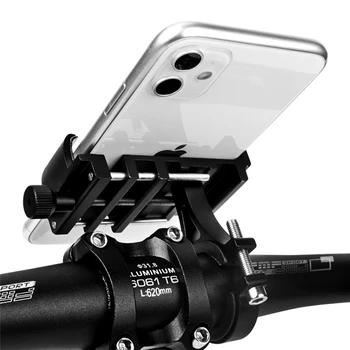 Požičovňa Mobilný Telefón, Univerzálny Držiak na Bicykel Motocykel Riadidlá Klip Stojan pre 3.5-6.5 Palcový Smartphone Držiak GPS Mount Držiak
