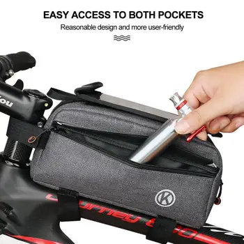 Požičovňa Predný Rám MTB Bike Taška Nepremokavé Dotykový Displej Top Inch Phone Bag Prípade Cyklistické Príslušenstvo Sedlo Taška Športové Vonkajšie