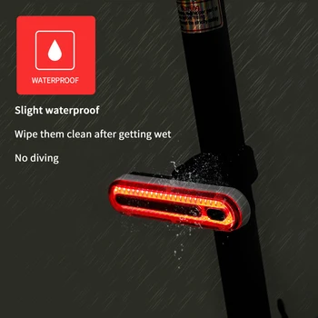 Požičovňa Vodotesné zadné svetlá, Bike LED Zadné Svetlo s USB Nabíjateľné Ultra Svetlé Noci na Koni Výstražné Svetlo pre Všetky Bicykle