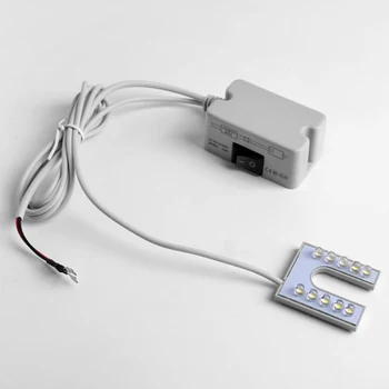 Pracovné Gooseneck LED Svetlo Flexibilný Gooseneck S Magnetickou Základňou Pre Šijací Stroj 110-265V EÚ Plug