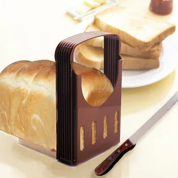 Praktické Chlieb Fréza Bochník Toast Slicer Rezanie, Krájanie Sprievodca Kuchynský Nástroj