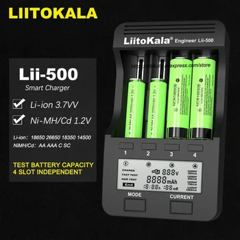 Pravý/Pôvodné LiitoKala Lii-500S Lii-S6 Lii-PD4 Lii-500 18650 batérie, nabíjačky Pre 26650 21700 AA AAA batérie, LCD displej