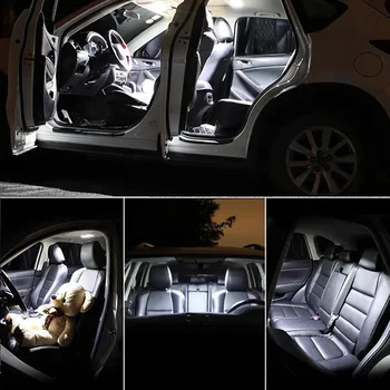 Pre 2001-2019 Toyota Highlander Biele auto príslušenstvo Canbus bez Chýb Interiérové LED Svetlo Svetla na Čítanie Súprava Mapu Dome Licencie