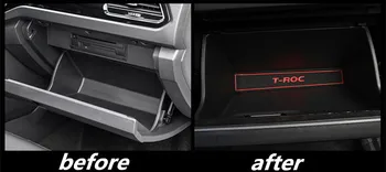 Pre 2017 2018 Volkswagen/Vw T-ROC T ROC TROC Auto Brány Slot Pad Non-slip Pohár Mat Proti Sklzu Dvere Groove Mat Interiéru 14pcs