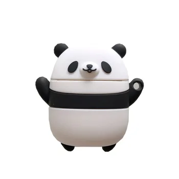 Pre Airpods Prípade,3D Karikatúra Roztomilý Panda Prípade Airpods 1/2 Prípade, Mäkké Silikónové Slúchadlá Kryt Pre Apple Airpods Prípade Pre Deti