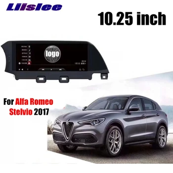 Pre Alfa Romeo Stelvio 2017 2018 LiisLee Auto Multimediálne 10.25 palcový Android GPS, WIFI Audio Stereo Rádio Navigácia NAV NAVI MAPU