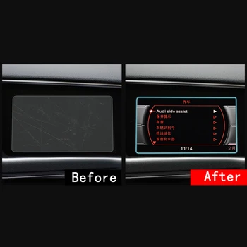Pre Audi A4 B8, A5 8T 2008-2016 Tvrdeného Skla vodičov Chránič Obrazovky Displeja Film LCD Ochranné Nálepky Proti Poškriabaniu