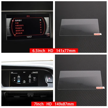 Pre Audi A4 B8, A5 8T 2008-2016 Tvrdeného Skla vodičov Chránič Obrazovky Displeja Film LCD Ochranné Nálepky Proti Poškriabaniu