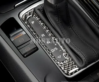 Pre Audi A5 S5 Uhlíkových Vlákien Konzoly Gear Box na Displej Obrazovky Kryt 2008-2016 1pcs Auto Doplnky Interiéru Auta Dekor Auto Výbava
