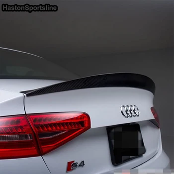 Pre Audi S4 B8.5 Sedan 2013-2016 Uhlíkových Vlákien batožinového priestoru Spojler Krídlo HK Štýl