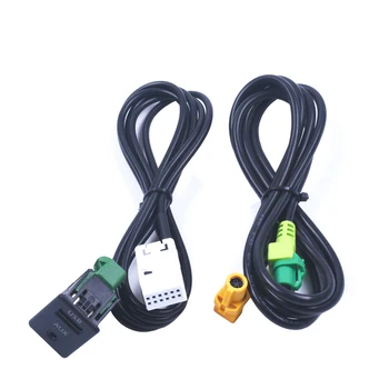 Pre BMW radu 3 E87 5 E90 E91 E92 X5 X6 Aux Prepínač USB kábel adaptéra rádio v Konektor