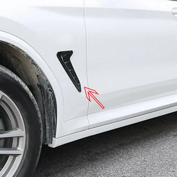 Pre-BMW X3 G01 2018 2019 2020 Auto ABS Uhlíkových Vlákien Vzhľad Strane Tela Príjem Mriežka Blatník Air Vent Dekorácie Kryt Výbava