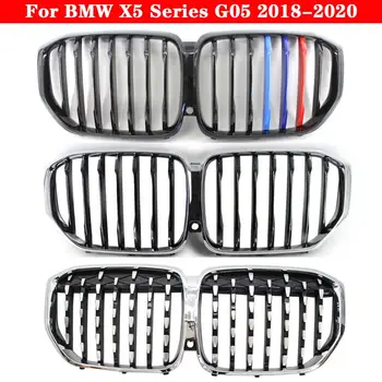 Pre BMW X5 Série G05 2018-2020 Auto styling Uprostred mriežky ABS plast predný nárazník gril Auto Centrum Mriežka vertical bar