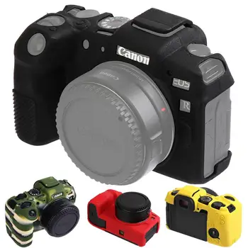 Pre Canon EOS RP Fotoaparát Pokrytie Silikónové puzdro Digitálny Fotoaparát EOS RP Fotoaparát Litchi Textúru Povrchu Ochranný Kryt Tela Protector