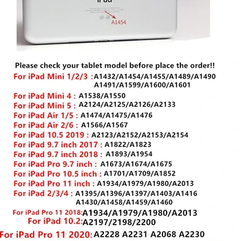 Pre Capa iPad Vzduchu 2 1 9.7 2018 Prípade Mäkké PU Smart Cover pre iPad Pro 11 2020 10.2 2019 Mini 2 3 4 5 5. 6. 7. Generácie Funda