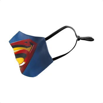 Pre Deti Nové Módne Superhrdina 3D Tlač Masku na Tvár Kryt 2 Zadarmo Filter Opakovane a Umývateľný Dýchacie Masky Mascarillas