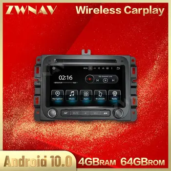 Pre Dodge RAM1500 GPS Carplay 4+64GB 7 PALCOVÝ Android 10.0 Obrazovke Multimediálny Prehrávač Rádio Stereofónny Kazetový Rekordér Vedúci Jednotky