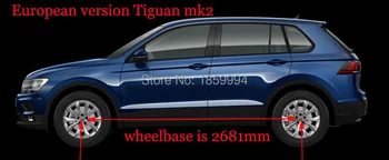 Pre Európu verzia 2016 2017 2018 2019 VW Tiguan mk2 všetci-okolo balík edge auto styling zadný nárazník výbava kryt nálepky