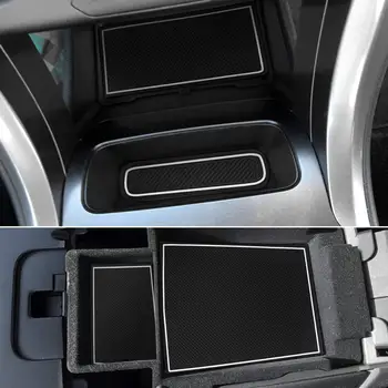 Pre Ford Fusion 2018 2019 Interiérové Dvere Slot Mat Úprave Vody Pohár Opierkou Box Non-slip Latex Pad Rohože Auto-styling Príslušenstvo