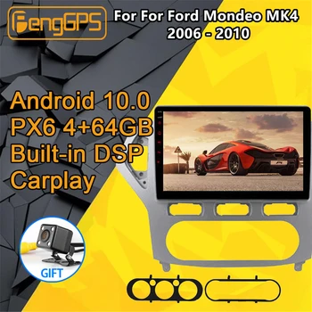 Pre Ford Mondeo MK4 Rádio Android 2006 - 2010 Car Multimedia Player, GPS Navi Vedúci Jednotky Autoradio Stereo PX6 Kazetový Rekordér