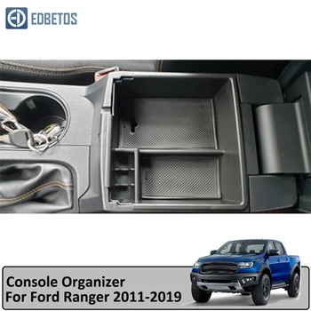 Pre Ford Ranger Auto Príslušenstvo Auto Strednej Opierke Úložný Box Black Auto Kontajner Rukavice Organizátor Prípade 2011 - 2019