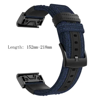 Pre Garmin Fenix 6X 5X PLUS 3 3-lr Smart hodinky Nylon náramok rýchle uchytenie popruhu 22 26 mm Sport man band pre Garmin Fenix 5 Plus
