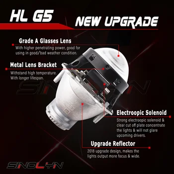 Pre Hella 3R G5 Svetlometu Šošovky Pre Mazda 6 Bi-xenónové HID Projektor Objektív Rám Adaptér Vymeniť Auto Svetlá Príslušenstvo Retrofit