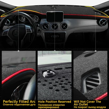 Pre Honda Accord 2013 2016 2017 Anti-Slip Mat Panel Kryt Pad Slnečník Dashmat Cape Koberec Koberec Auto Príslušenstvo 9