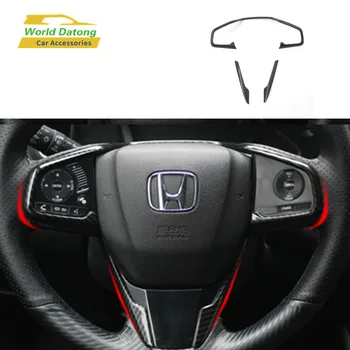 Pre Honda Civic 10. 2016 2017 2018 Auto, Interiér, Volant Flitrami Uhlíkových Vlákien ABS Chrániť Nálepky