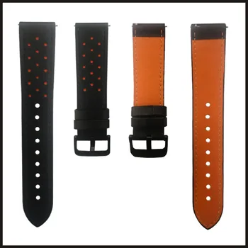 Pre huawei GT samsung s3 Kožené pásma 22 mm Univerzálny nahradiť Smartwatch accessoriessoft Koži-priateľský potu pre mužov