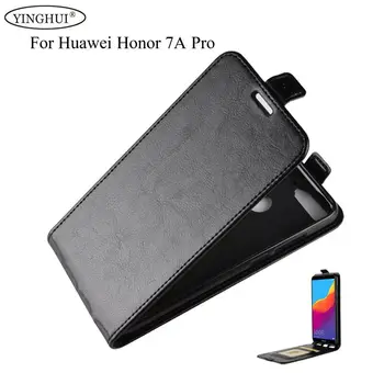 Pre Huawei Honor 7A Pro Luxusné PU Kožené puzdro Na Huawei Honor 7A Pro / Vychutnať 8E Flip Ochranné Telefón Shell Zadný Kryt
