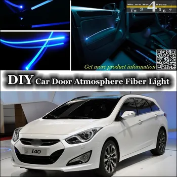 Pre Hyundai i40 interiéru Okolitého Svetla Tuning Atmosféru Optický Kapela Svetlá vo Vnútri Panel Dverí osvetlenie (Nie EL svetlo)