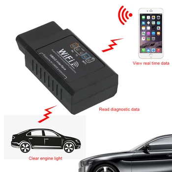 Pre iOS a Android ELM327 WIFI Auto Detektor Check Engine Svetlo diagnostika OBD2 Automobilový Diagnostický Scanner OBDII Scan Nástroj