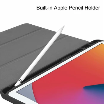 Pre iPad 10.2 8. Generácie Prípade s Ceruzkou Držiteľ Trifold Stojan Smart Cover pre iPad 7. Generácie 10.2 2019 Prípade s Perom